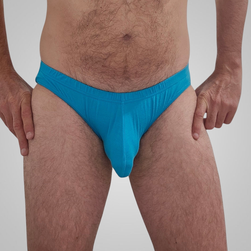 Men's Low-Waist Blue Underwear - Picture 4 of 6